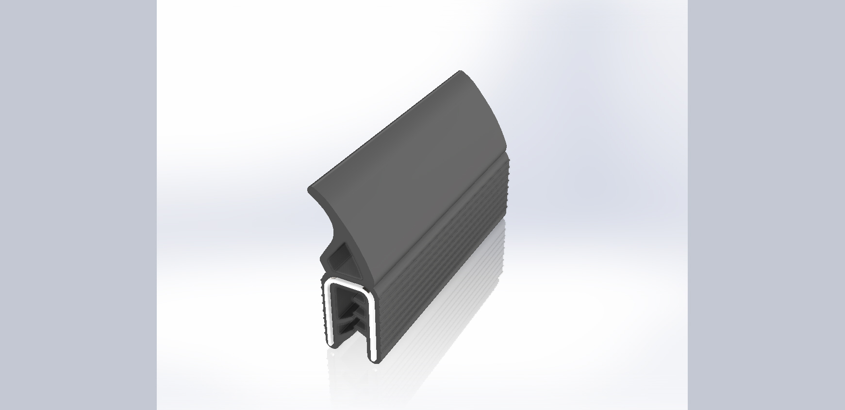 RS PRO Black EPDM Edge Protection, 20m
