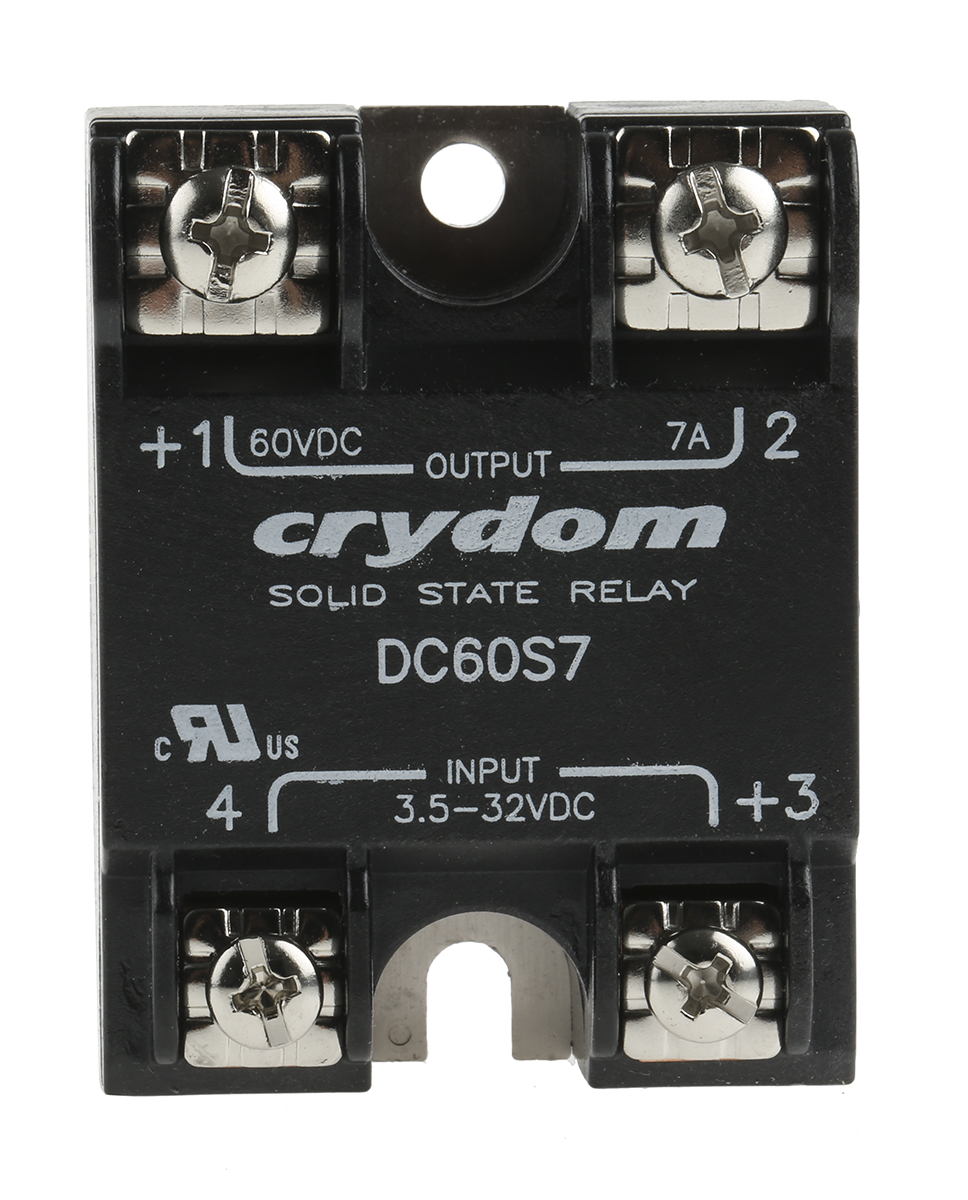 Sensata Crydom Solid State Relay, 7 A Load, Surface Mount, 60 V dc Load, 32 V dc Control