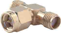 Huber+Suhner Tee RF Adapter SMA Socket to SMA Plug 18GHz