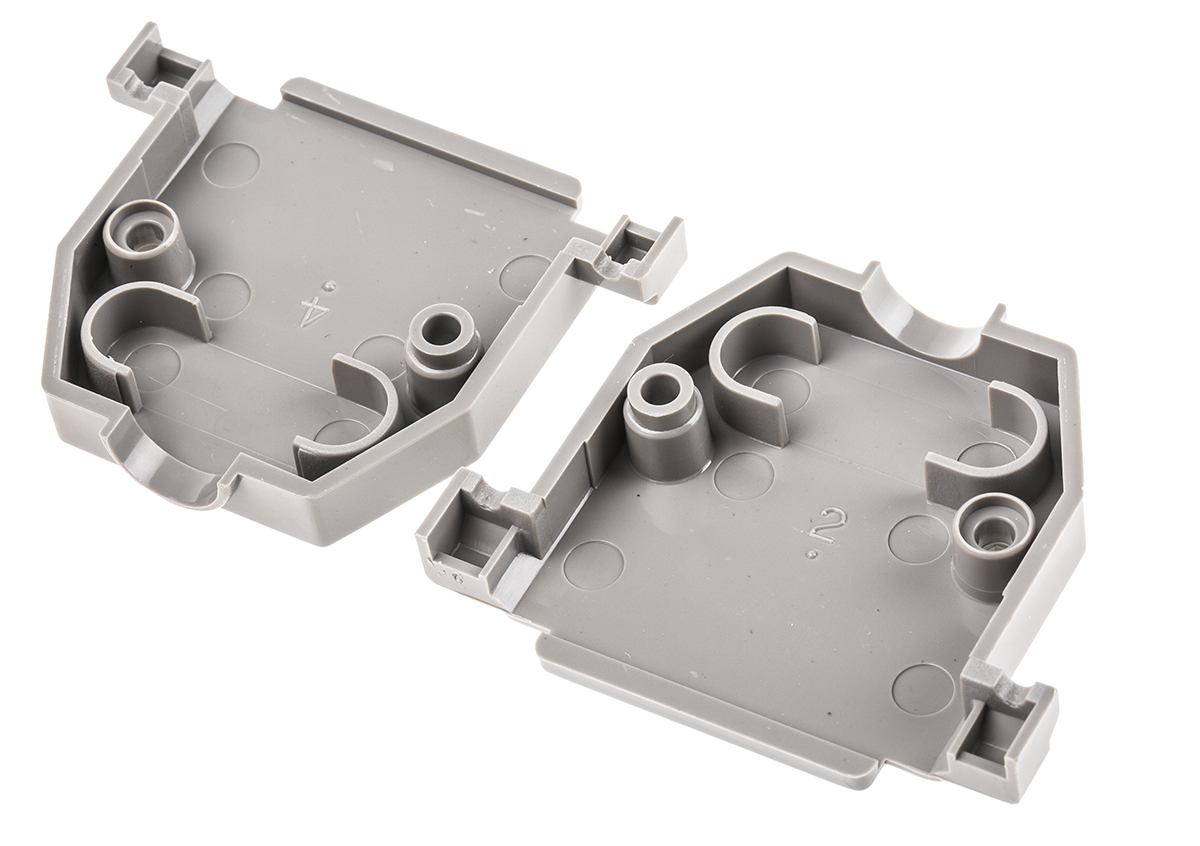 Amphenol Communications Solutions 8630CH Series Thermoplastic D Sub Backshell, 25 Way