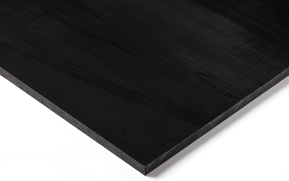 RS PRO Black Plastic Sheet, 500mm x 500mm x 25mm