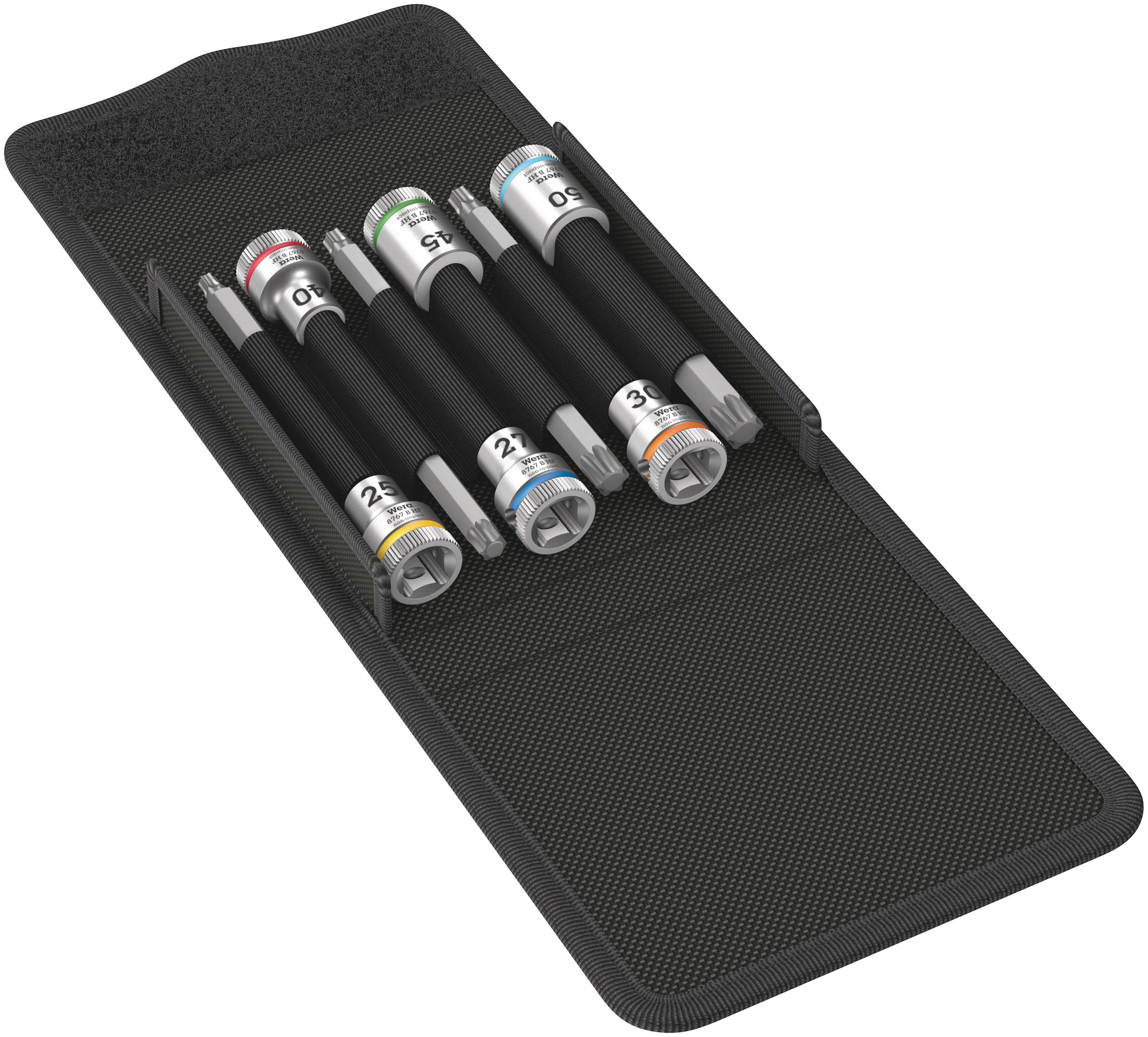 Wera 6-Piece 3/8 in Bit Socket Set , Torx Bit