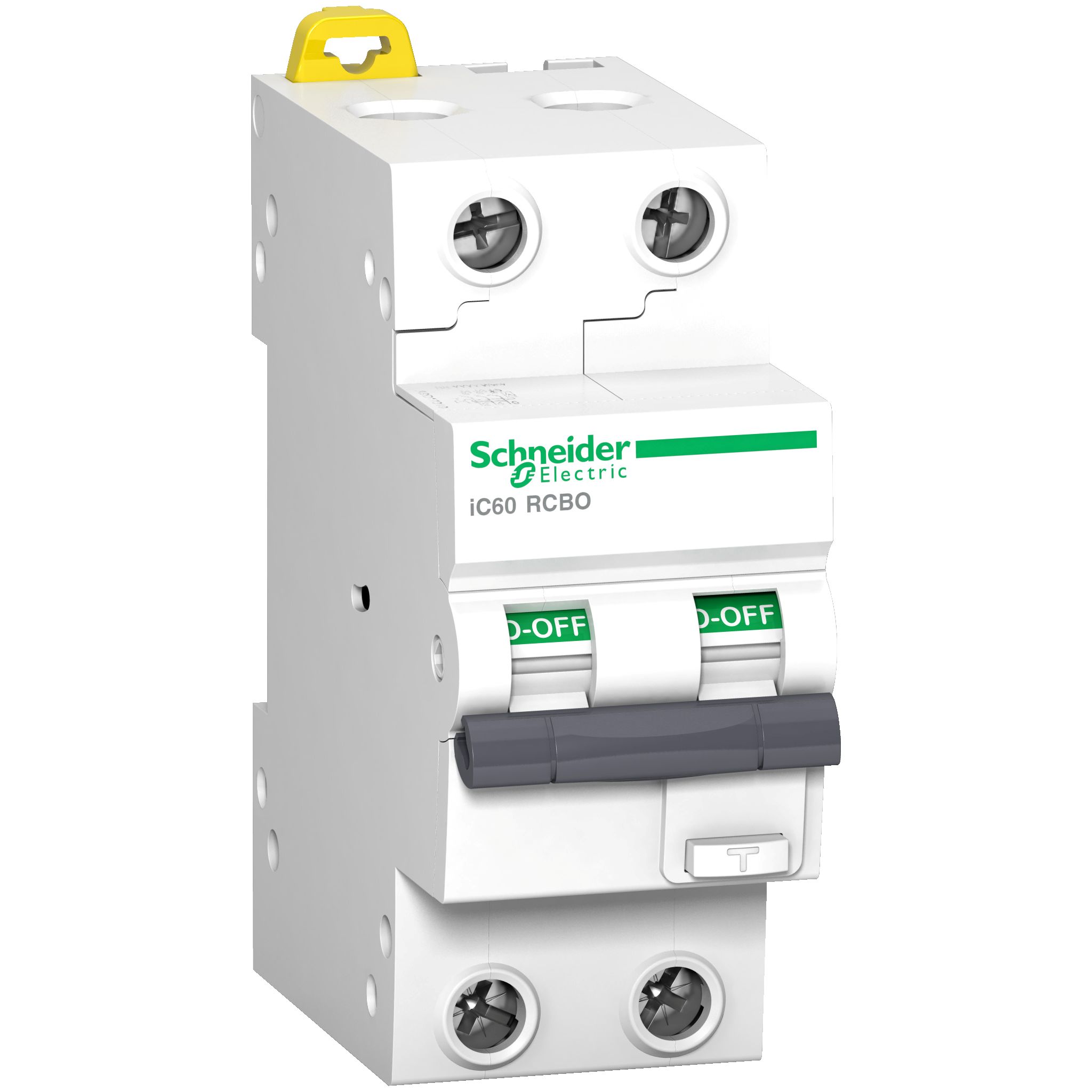 Schneider Electric RCBO, 16A Current Rating, 2P Poles, 300mA Trip Sensitivity, Type C, Acti9 Range