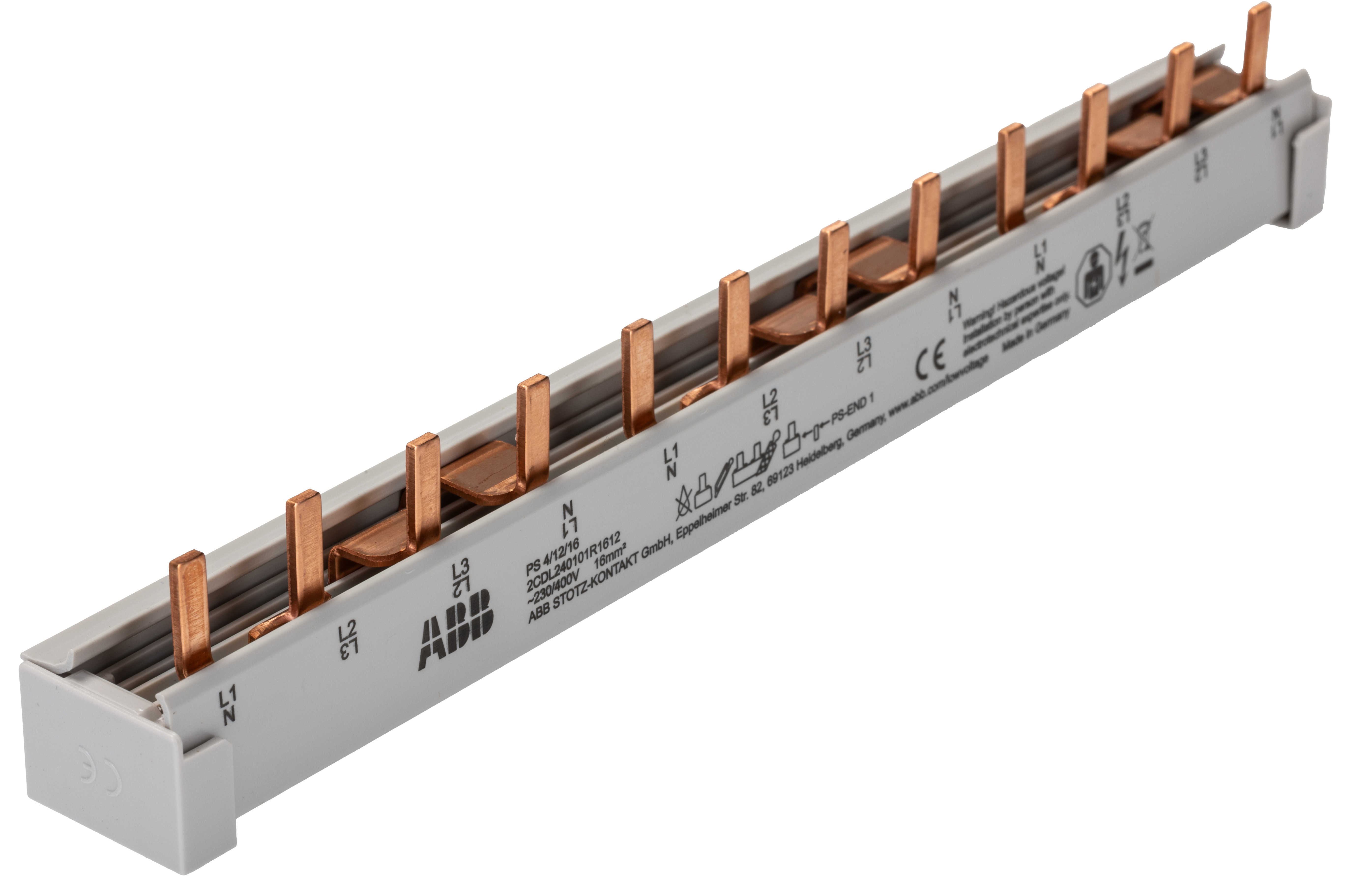 ABB PS4 4 Phase Busbar, 230 → 400V, 17.5mm Pitch