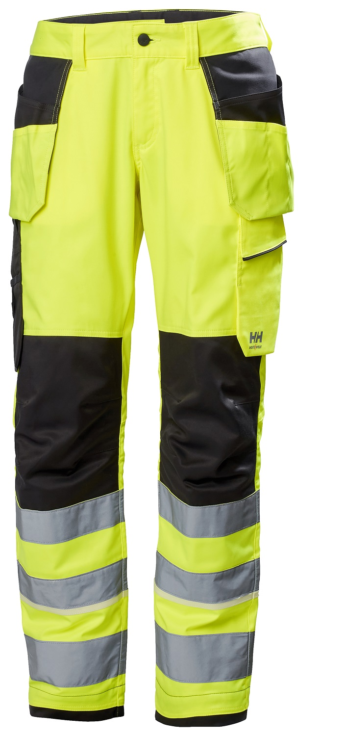 Helly Hansen Hi Vis Black, Green, White, Yellow Hi Vis Trouser High Visibility 120 cm 120 cm Leg Length 88cm