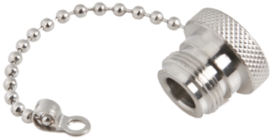 Radiall RF Connector Dust Cap for N Type Connector Female  Cord Included