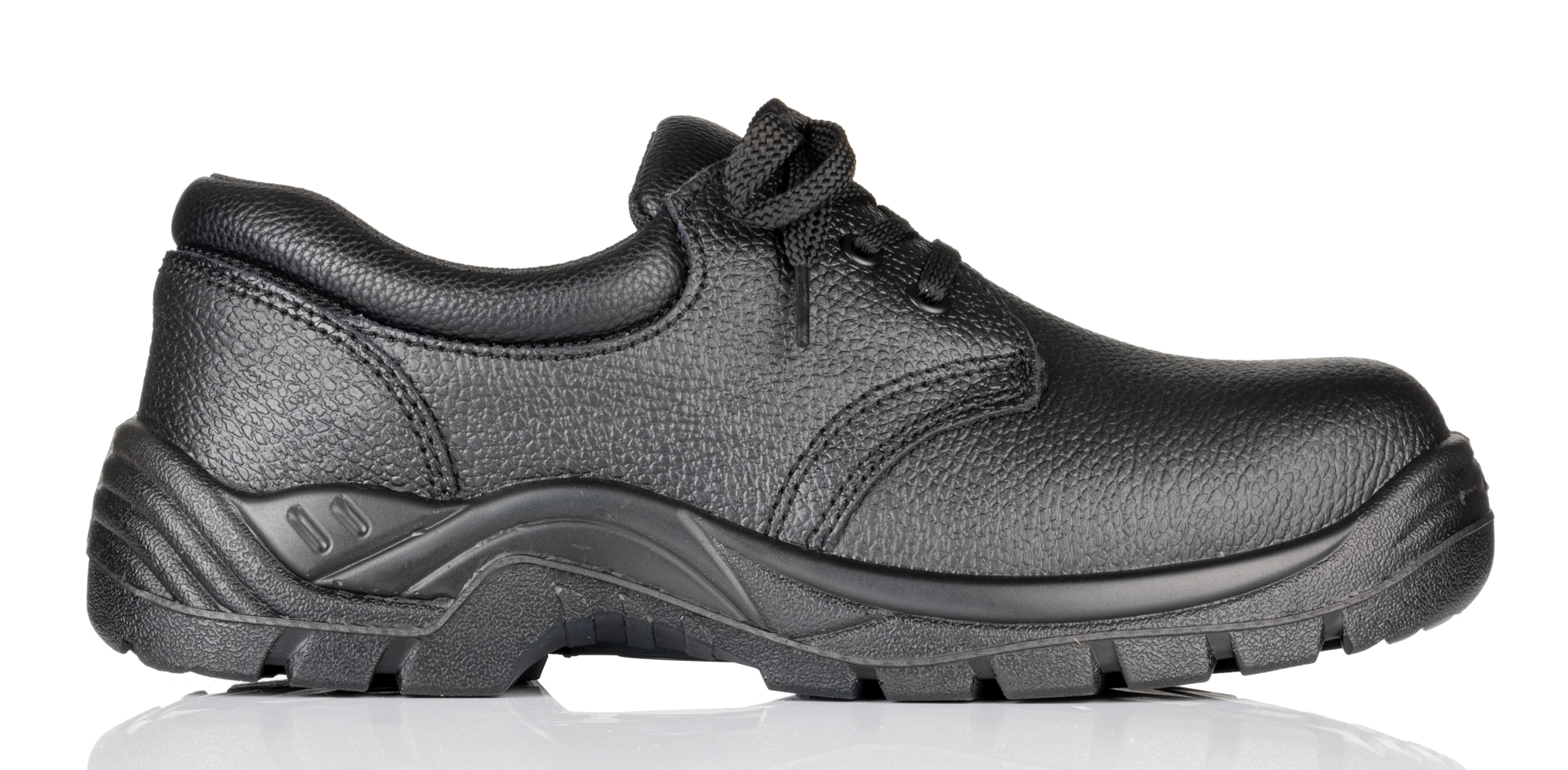 RS PRO Unisex Black Steel Toe Capped Safety Shoes, UK 9, EU 43
