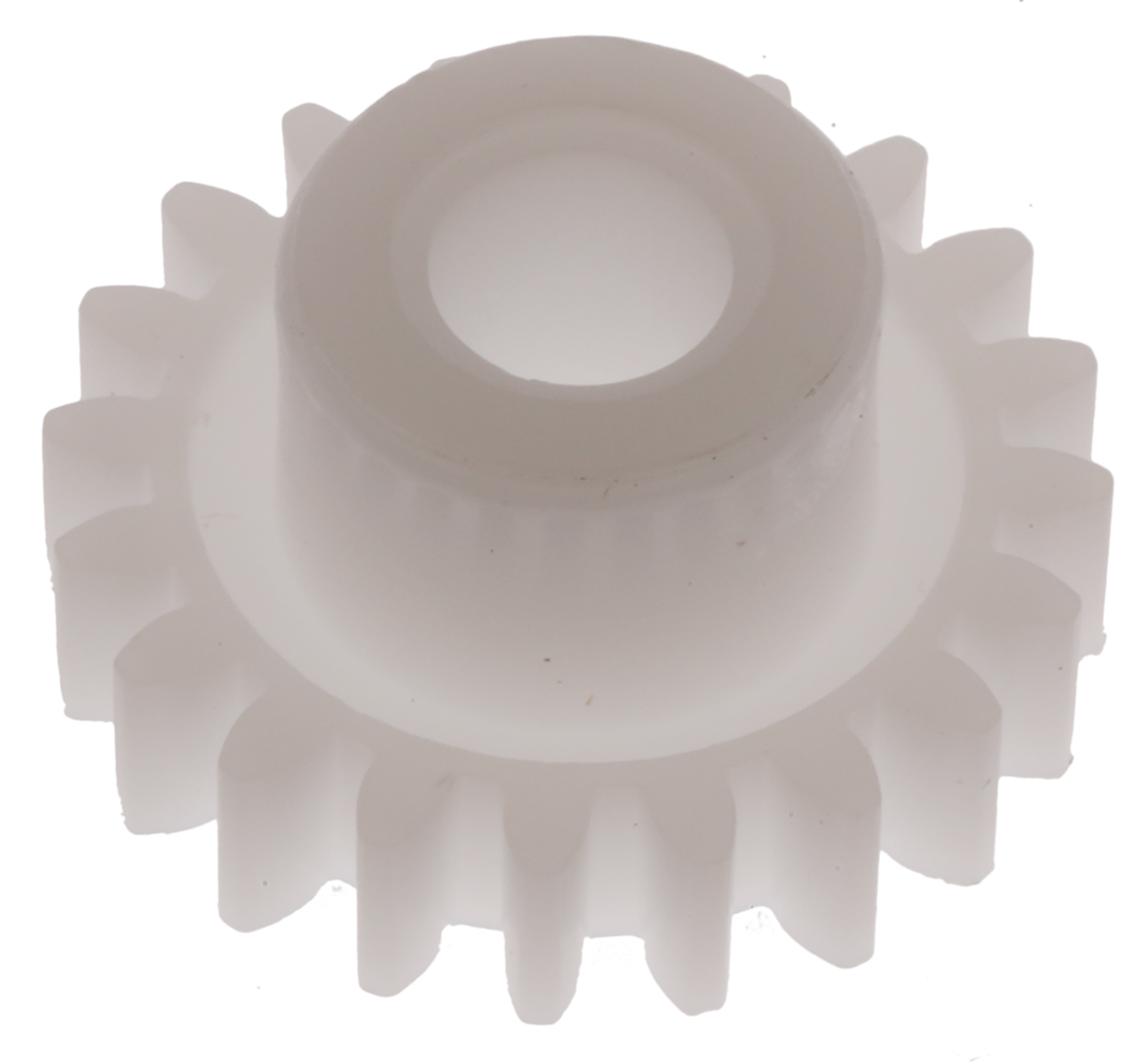 RS PRO POM 20 Teeth Spur Gear, 0.8 Module, 5mm Bore Diam, 16mm Pitch Diam, 10mm Hub Diam