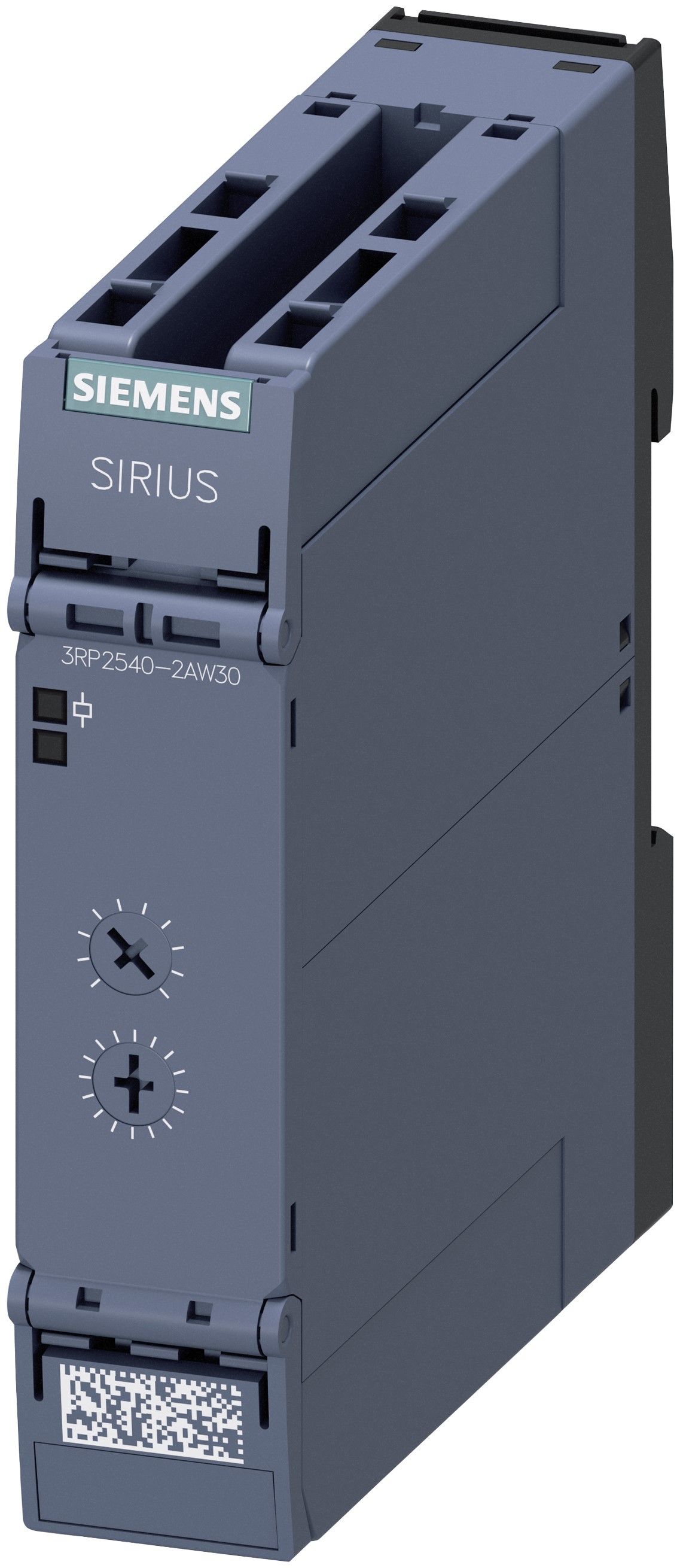 Siemens 3RP25 Series DIN Rail Mount Timer Relay, 12 → 240V ac/dc, 1-Contact, 0.05 → 600s, 1-Function, SPDT