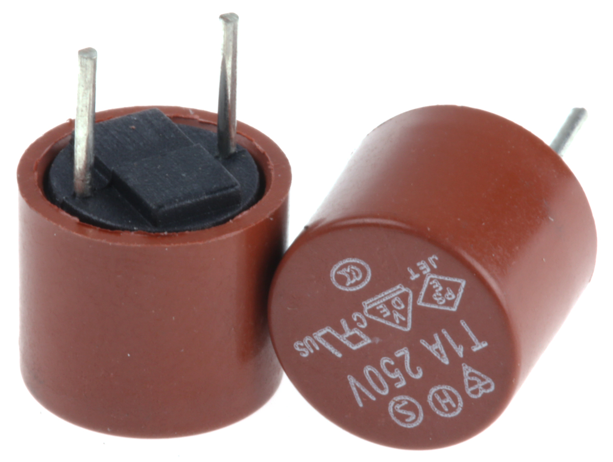 RS PRO PC Board Non Resettable Fuse, Radial 1A, 250V ac