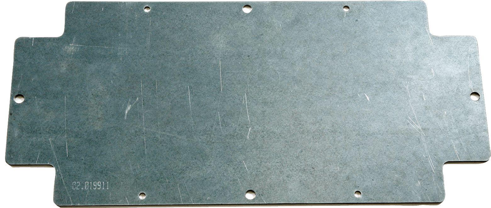 Rose Galvanised Steel Mounting Plate, 2mm H, 341mm W, 340mm L for Use with Polyester Standard Enclosures 02.363609