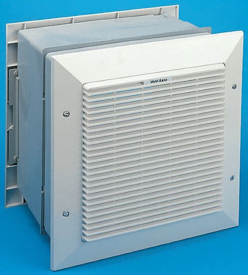 Vent-Axia TX9WL T-Series Square Wall Mounted Extractor Fan, Intake, 870m³/h, 43dB(A), Duct Size 225mm