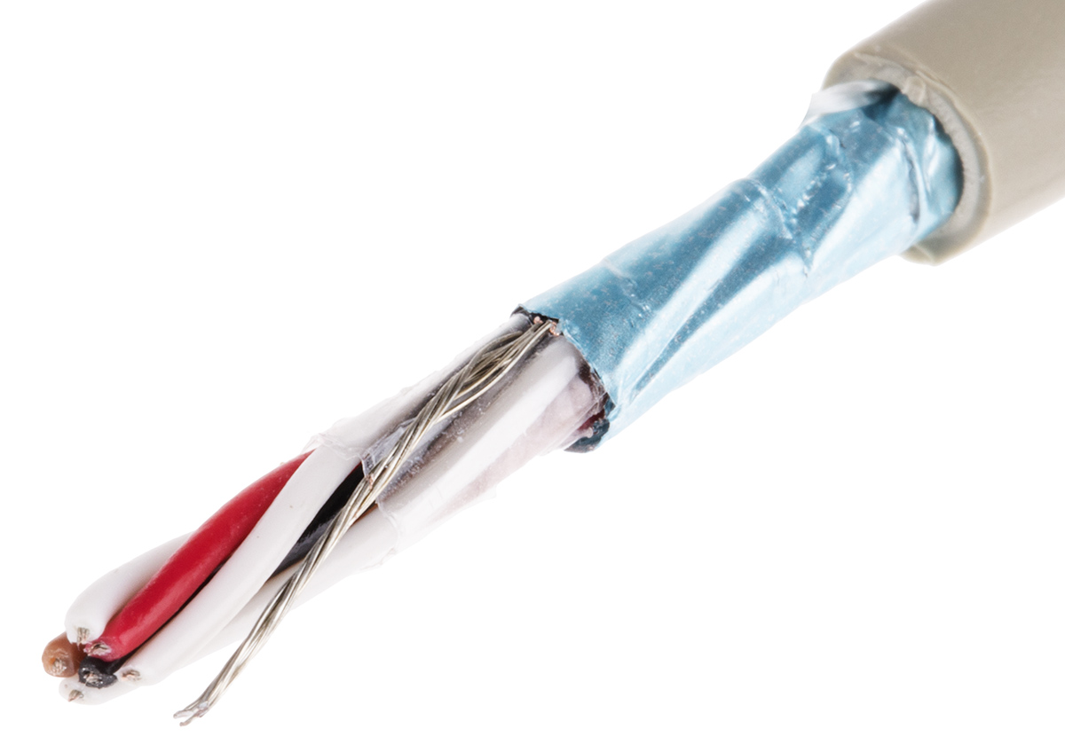 Alpha Wire ProTekt Series Data Cable, 3 Pairs, 6 Cores, 0.56 mm², Screened, 20 AWG, 50m, Aluminium/Mylar Tape Shield