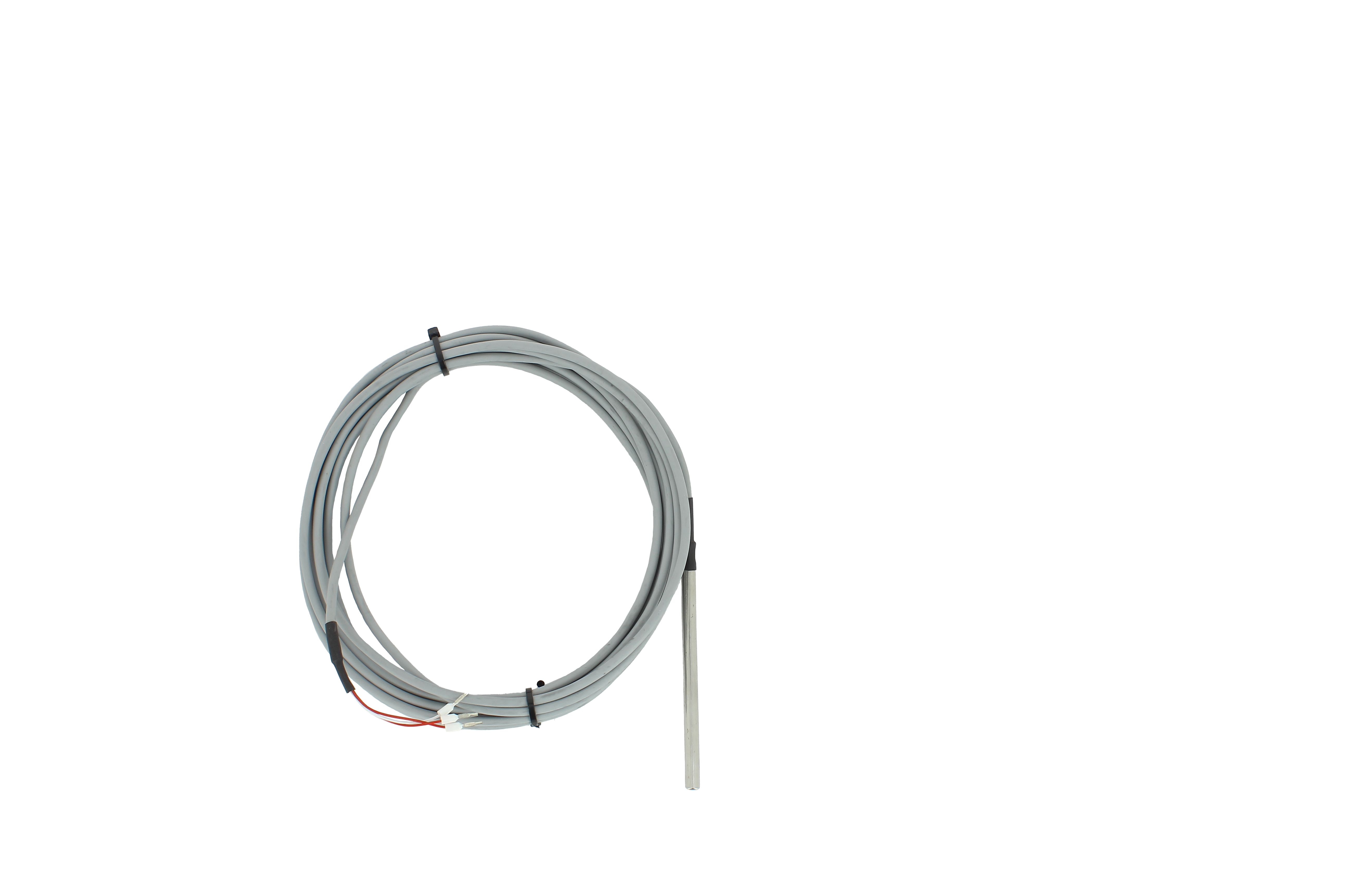 GEORGIN PT100 Temperature Probe, 8mm Dia, 250mm Long, NPT 1/2, +180°C Max