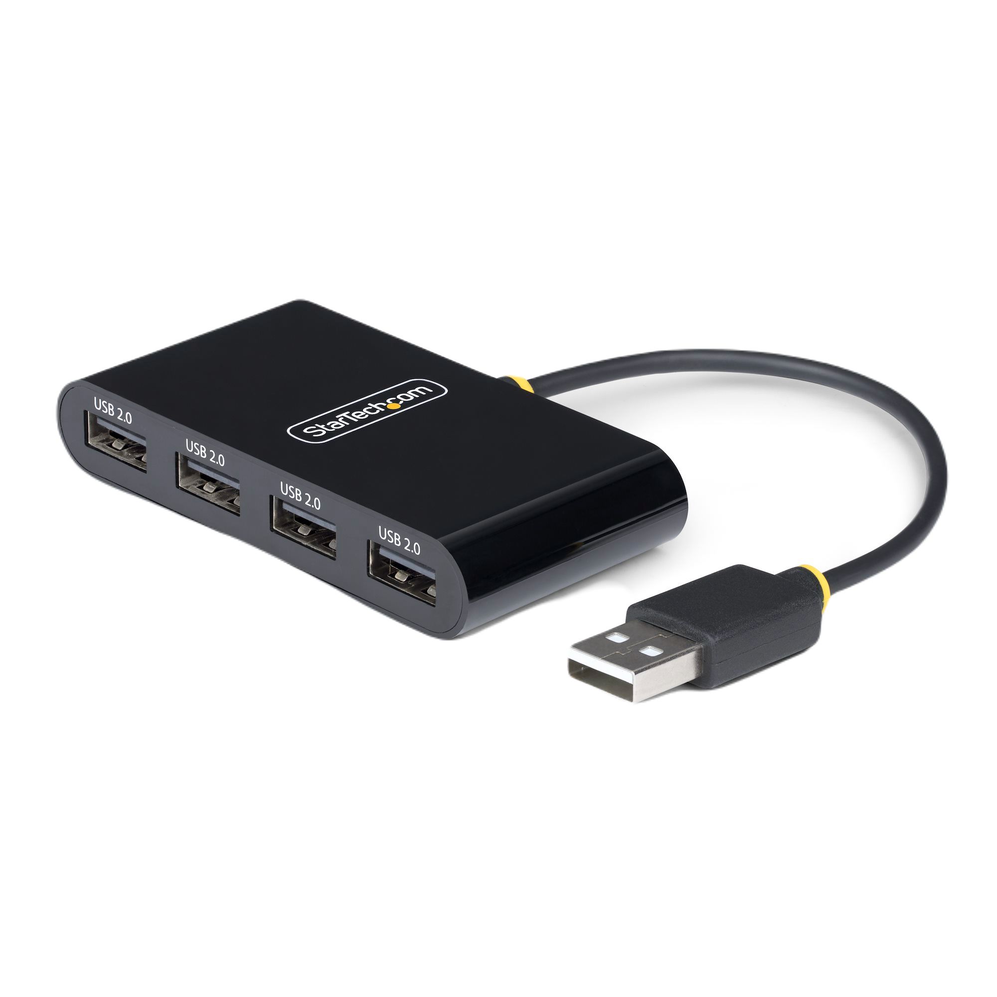 StarTech.com 4 Port USB 2.0 USB C USB C Hub, AC Adapter Powered, 17.4 x 18.5 x 5.8cm