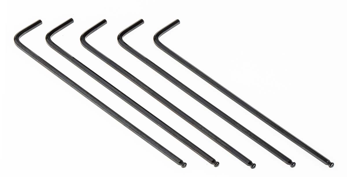 RS PRO 5 piece L Shape Metric Hex Key Set, 2.5mm