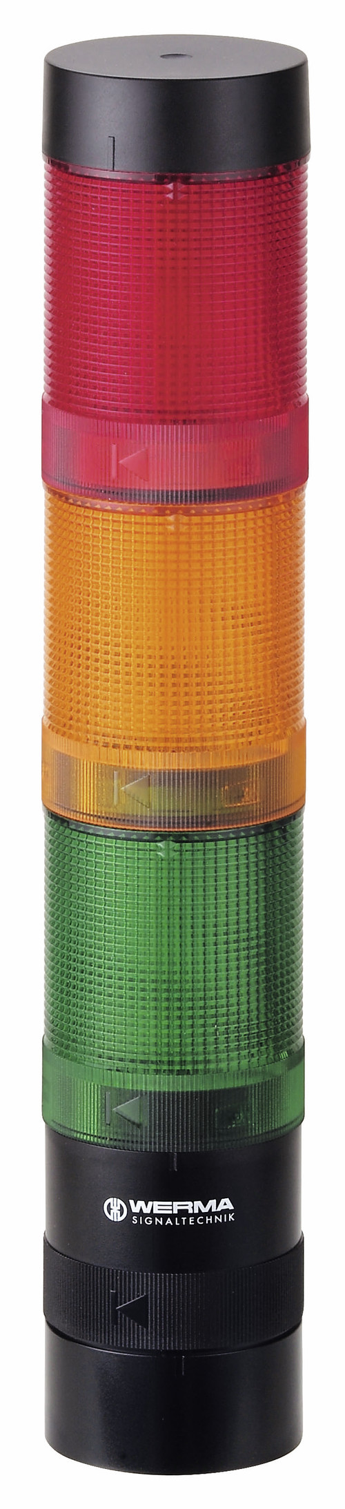 Werma KombiSIGN 40 Series Red/Green/Yellow Signal Tower, 3 Lights, 24 V, Base Mount, Wall Mount