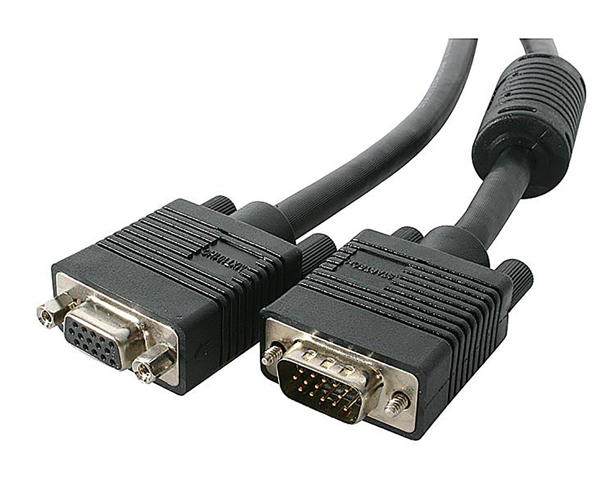 StarTech.com Male VGA to Female VGA Cable, 15m Black