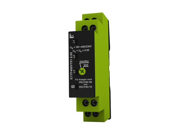 Voltage Monitoring Relay, 1, 3 Phase, SPDT, 400V ac, DIN Rail