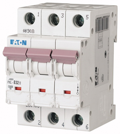 Eaton xPole PXL MCB, 3P, 32A Curve C, 400V AC, 48V DC, 10 kA Breaking Capacity