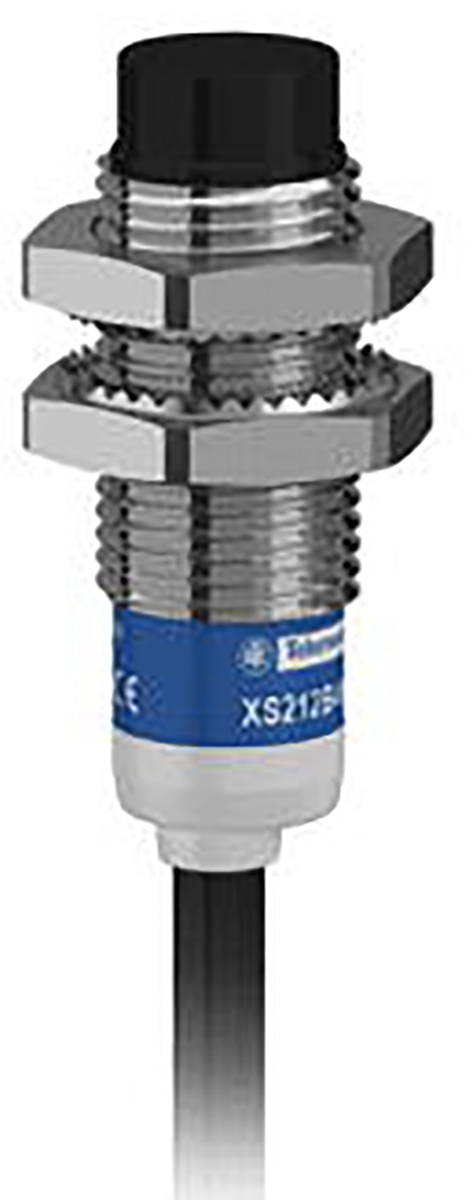 Telemecanique Sensors Inductive Threaded Barrel Proximity Sensor, M12, 8 mm Detection, NPN NO, 12 → 24 V dc