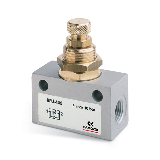 Camozzi RF Non Return Valve G 1/4 Female Inlet, G 1/4 Male Outlet, 10bar
