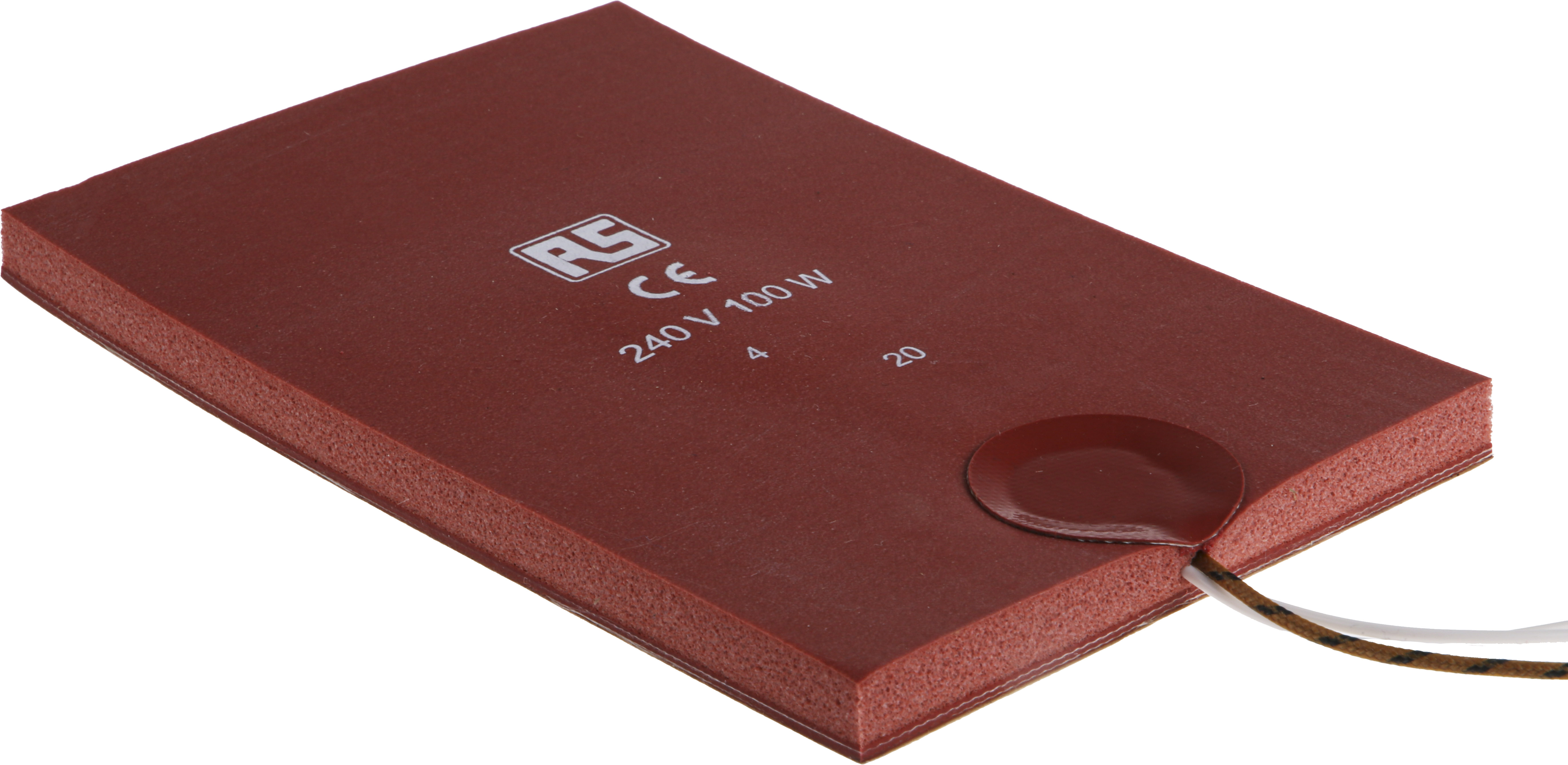 RS PRO Silicone Heater Mat, 100 W, 100 x 150mm, 240 V ac