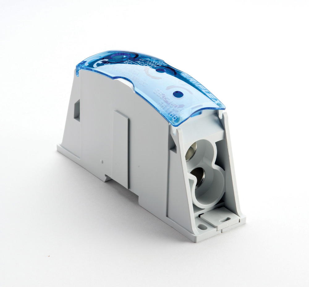 nVent ERIFLEX SB Series Terminal Block, 1-Way, 400A, 3/0 → 500MCM AWG Wire, Cage Clamp Termination