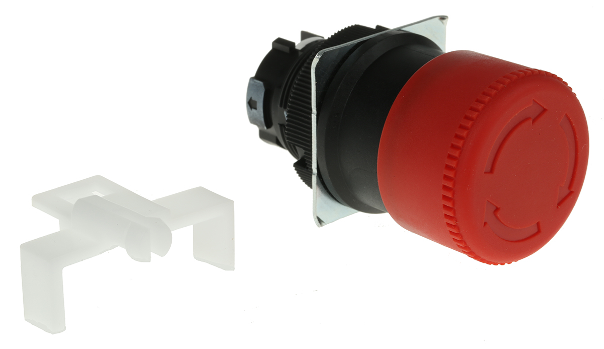 Omron A22E Series, Twist Release, Emergency Stop Push Button Head 30mm Diameter