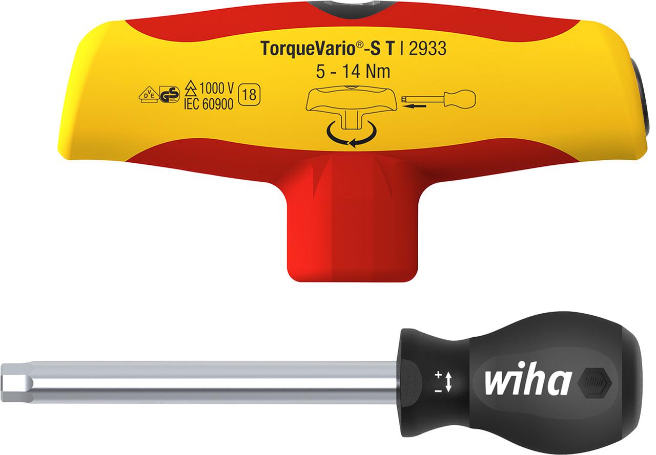Wiha Adjustable Hex Torque Screwdriver, 5 → 14Nm, 6 mm Drive