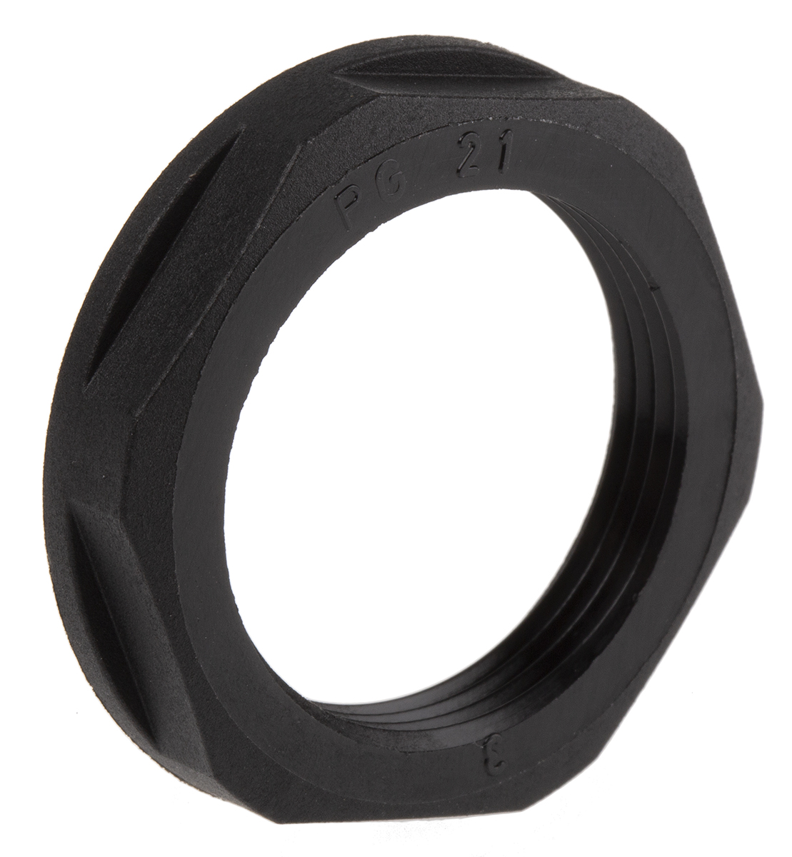Lapp Black Fibreglass PA Cable Gland Locknut, PG21 Thread, IP68