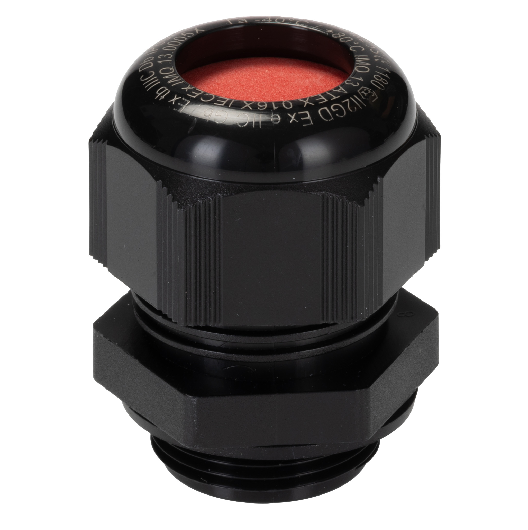 Kopex-EX CGM Series Black Nylon Cable Gland, M25 Thread, 13mm min., 18mm max., IP66, IP68