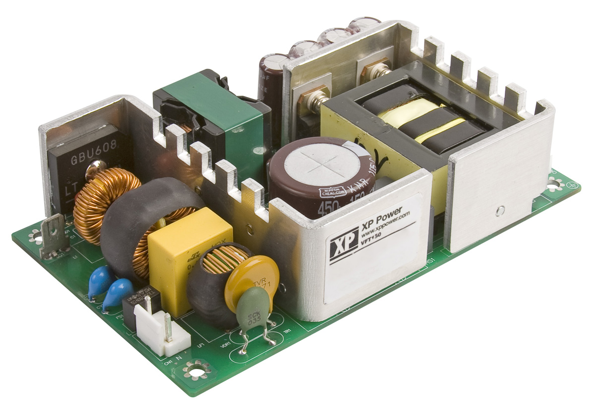 XP Power Switching Power Supply, VFT150PS12, 12V dc, 12.5A, 150W, 1 Output, 90 → 264V ac Input Voltage