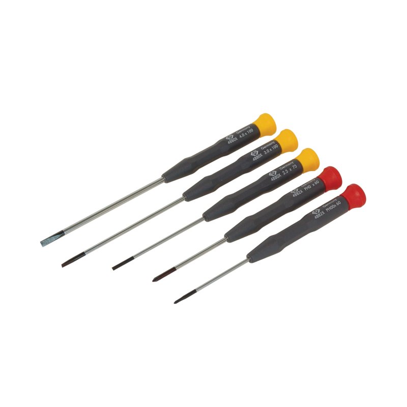 CK Phillips, Slotted Precision Screwdriver Set, 5-Piece