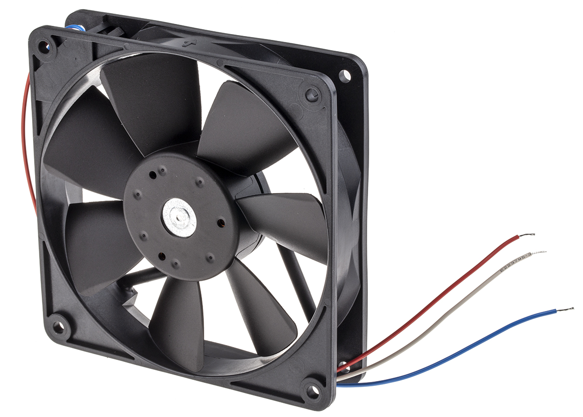 ebm-papst 4400 F Series Axial Fan, 24 V dc, DC Operation, 170m³/h, 5W, IP20, 119 x 119 x 25mm
