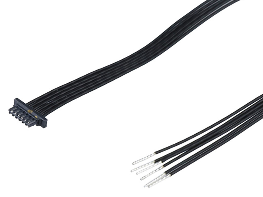 Molex 4 Way Female Crimped Terminal to 4 Way Male Pigtail Wire to Board Cable Assembly, 600mm