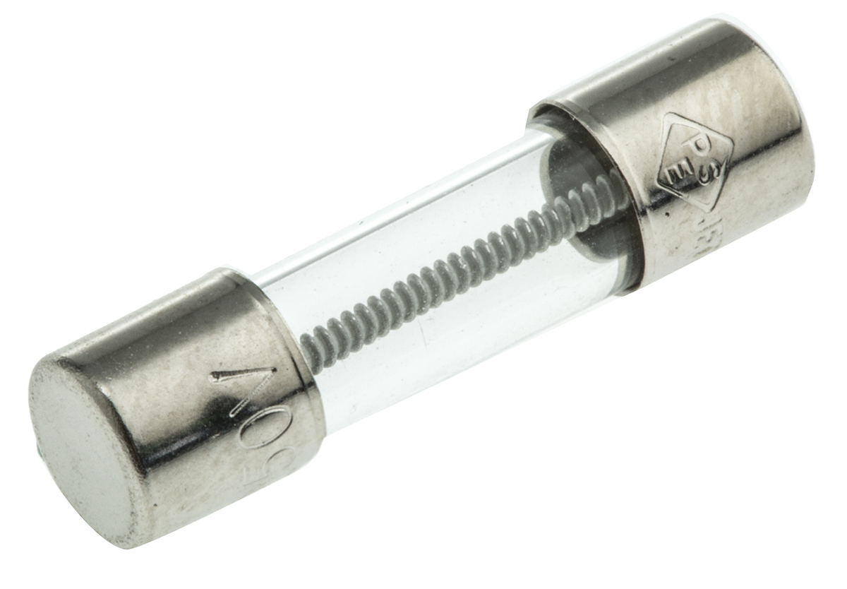 RS PRO 2A T Glass Cartridge Fuse, 5 x 20mm
