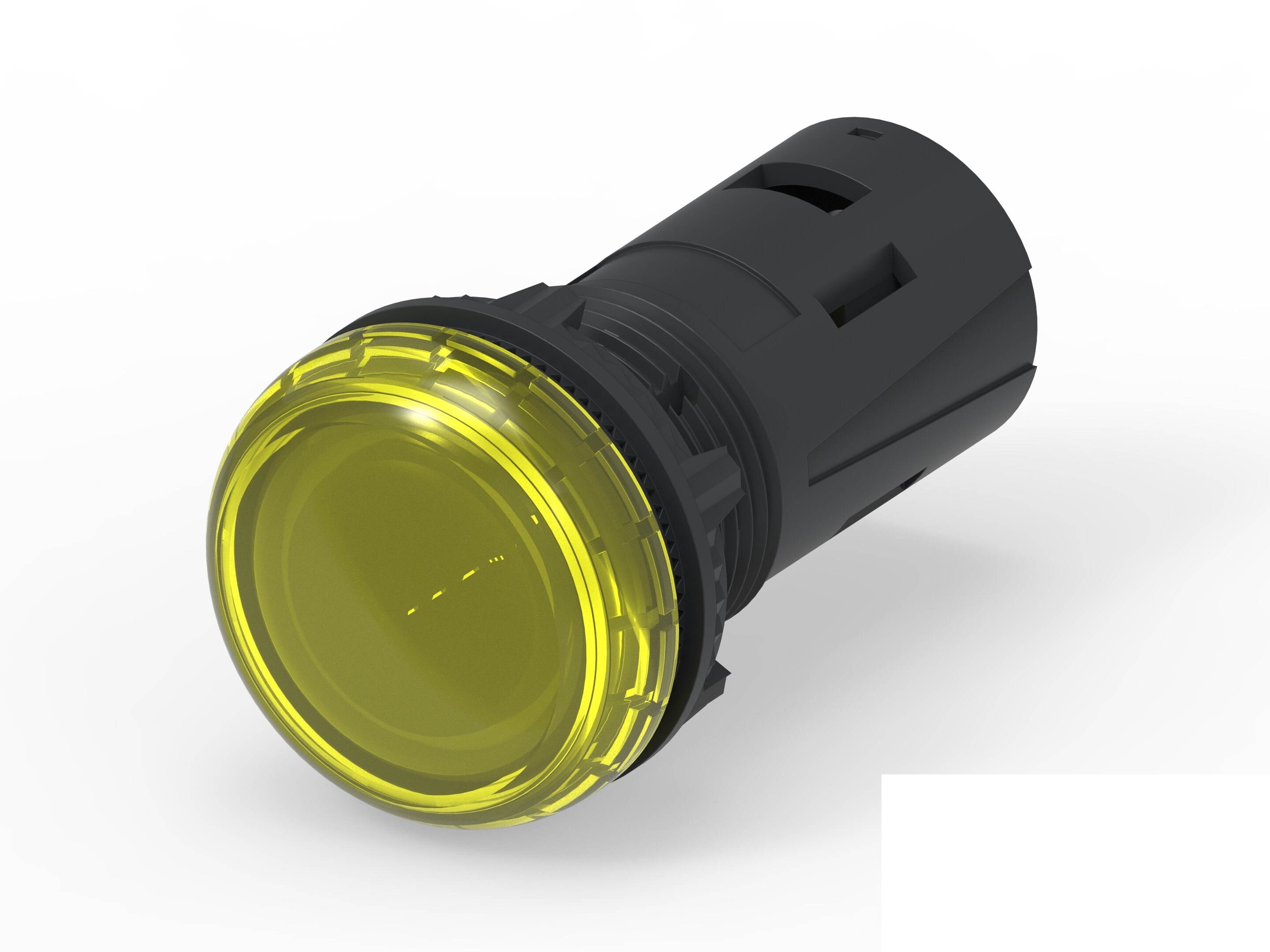 TE Connectivity, 1-2489541, Screw Mount Yellow LED Pilot Light, 19.6mm Cutout, IP20, IP65, Dome, 415V ac