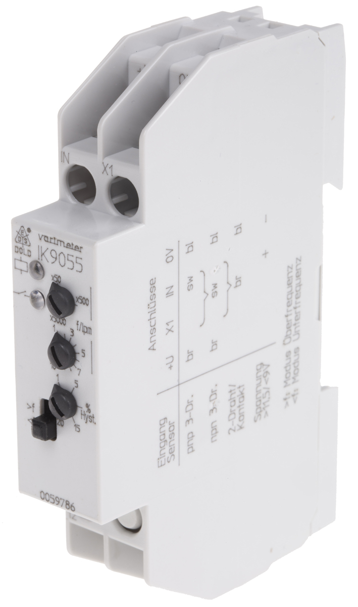 Dold Speed Monitoring Relay, SPDT, DIN Rail