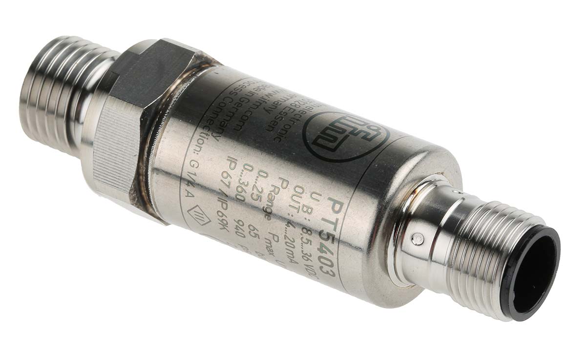 ifm electronic Pressure Sensor, 0bar Min, 25bar Max, Analogue Output, Relative Reading