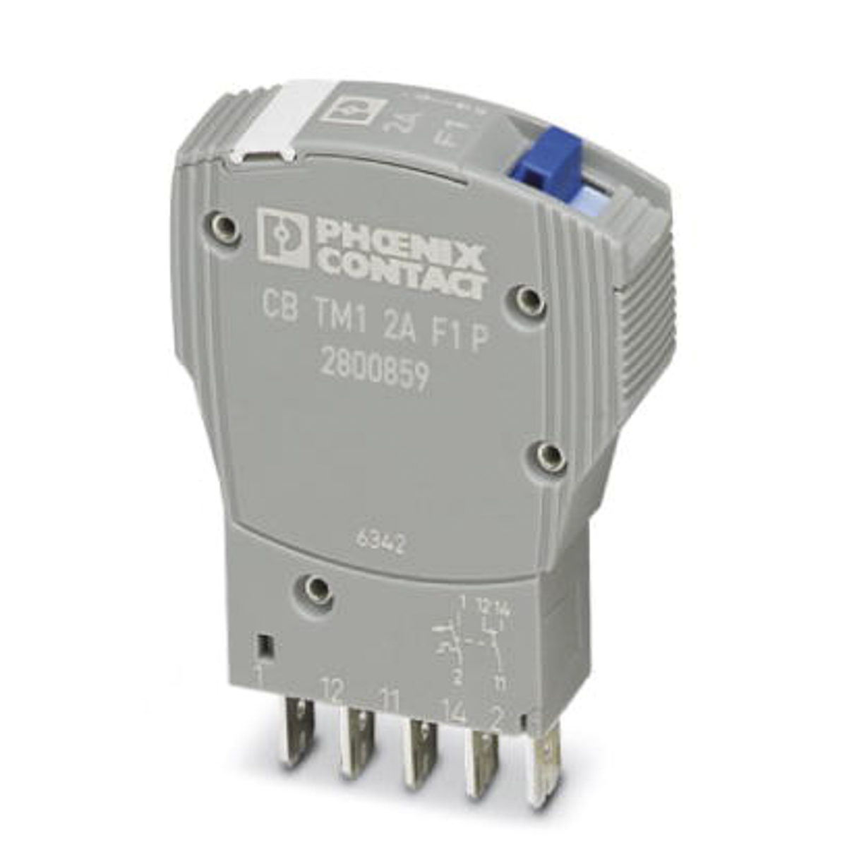 Phoenix Contact TRABTECH Thermal Circuit Breaker - CB TM1 2A F1 P  Single Pole, 2A Current Rating