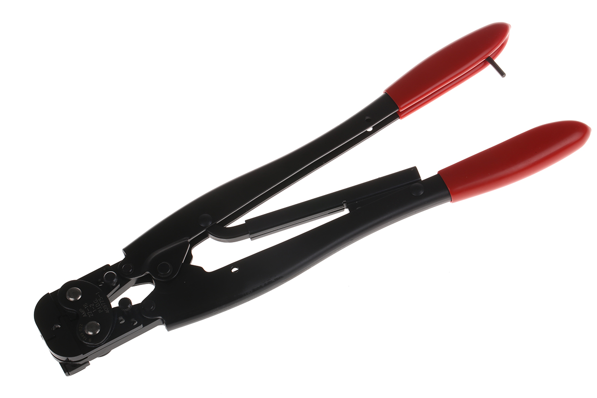 TE Connectivity CERTI-CRIMP Hand Ratcheting Crimp Tool for PIDG Splices, PIDG Terminals, Plasti-Grip Terminals