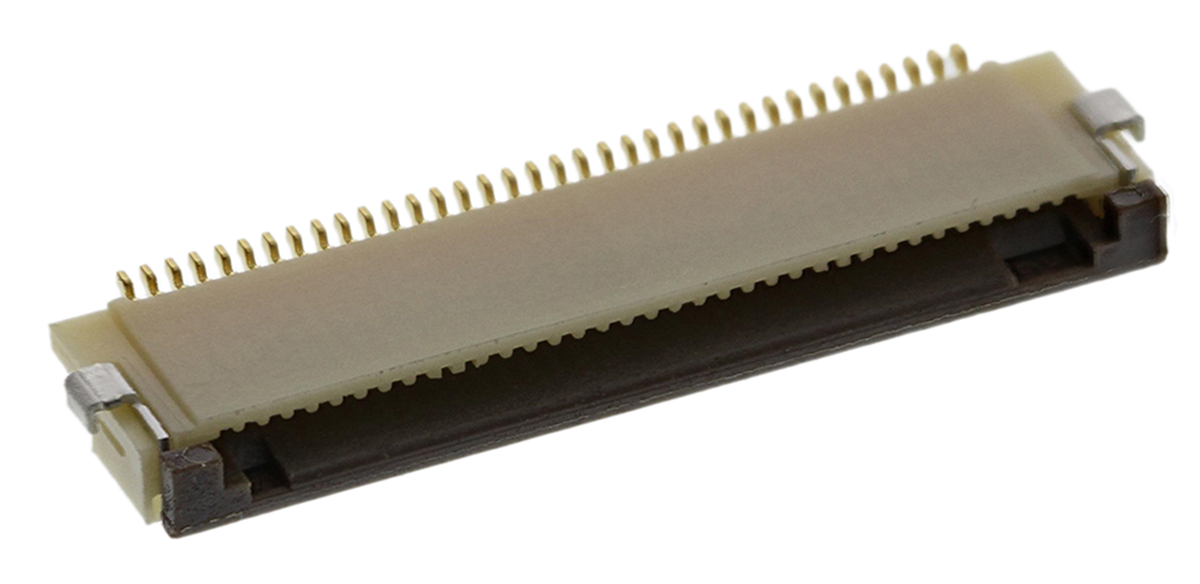 Hirose, FH12 0.5mm Pitch 36 Way Right Angle Female FPC Connector, ZIF Bottom Contact