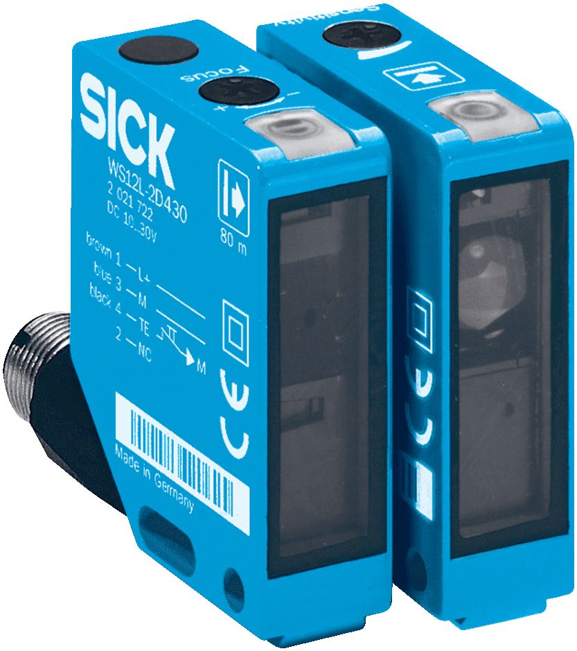 SICK Through Beam Photoelectric Sensor, Block Sensor, 0 → 80 m Detection Range