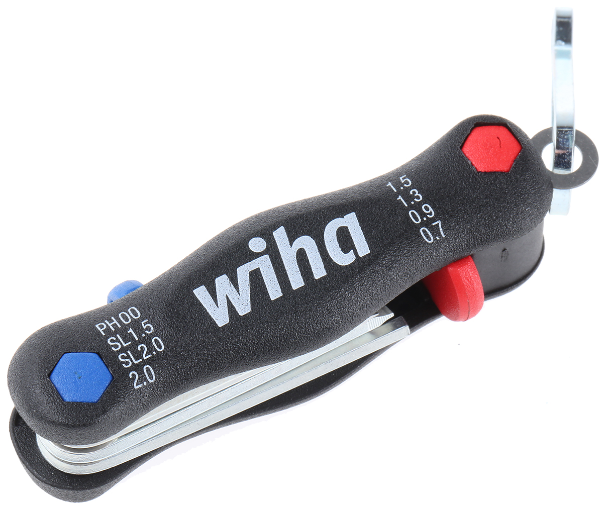 Wiha 8 piece Folding Metric Hex Key Set, 0.7 → 2mm