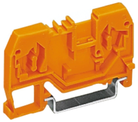 WAGO 280-902 280 Series Orange, 2.5mm², Single-Level, Cage Clamp Termination