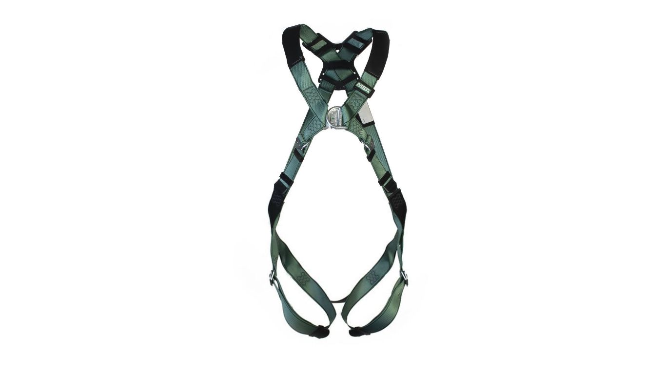 MSA Safety 10206041 Front, Rear Attachment Safety Harness, XL