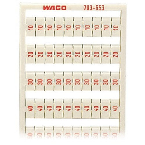 WAGO, 793 Marker Card for use with  for use with Terminal Blocks