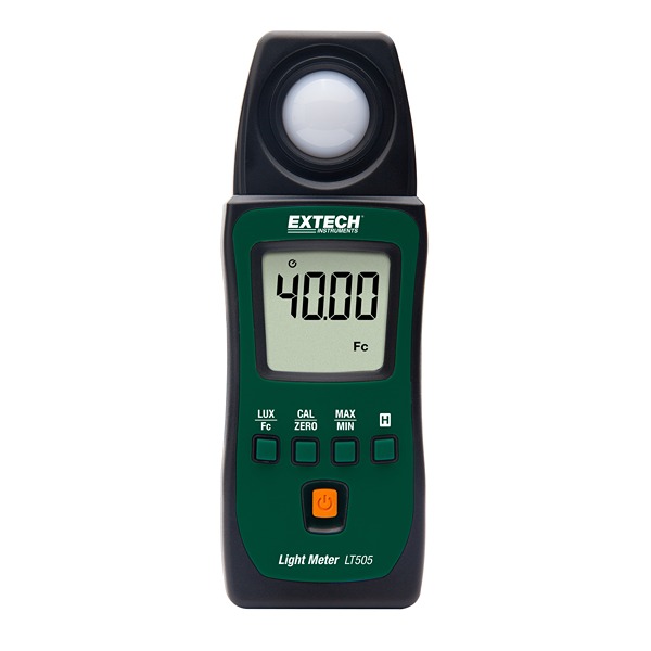 Extech LT505 Light Meter, 999.9lx to 400000lx, ±3 %
