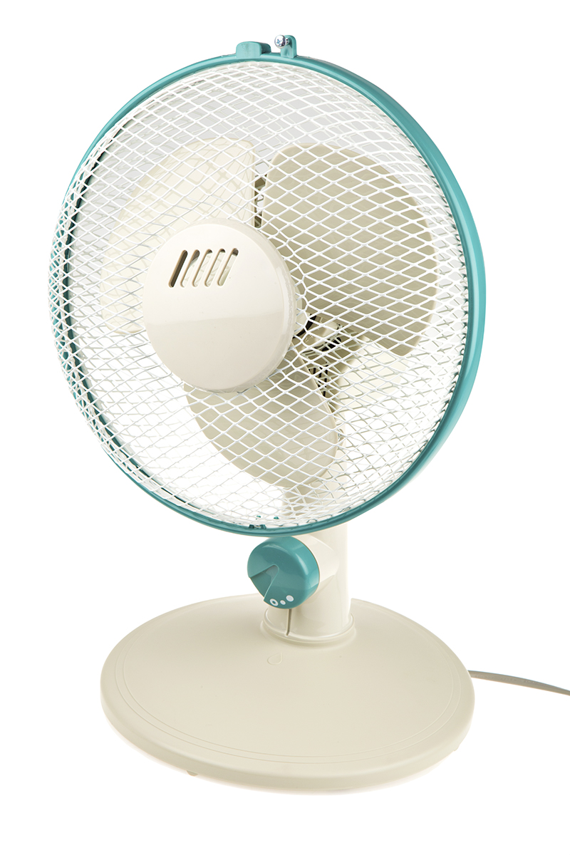RS PRO Desk Fan 230mm blade diameter 2 speed 230 V with plug: Type G - British 3-pin